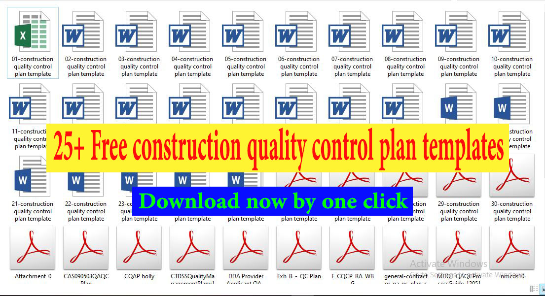 25+ Free construction quality control plan templates