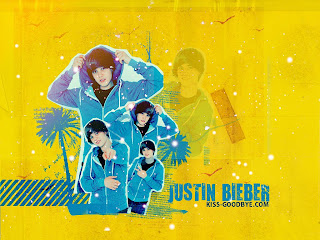 Justin bieber in yellow wallpapers 2011