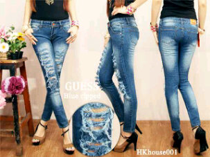 BUTIK CELANA JEANS TERBARU: CELANA RIPPED JEANS DAN 