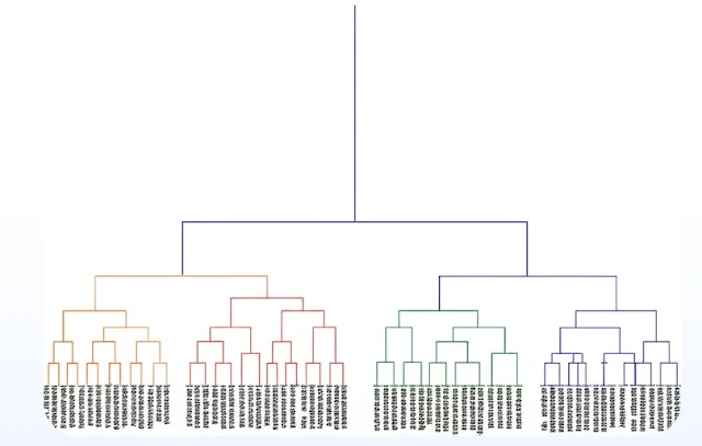 Dendrogram visualization representing hierarchical clustering of customer data in scalable systems.