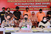 Kapolda Apresiasi Mapolres Riau Berhasil Gagalkan Penyelundupan 30 Kg Sabu