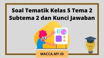 Soal Tematik Kelas 5 Tema 2 Subtema 2 dan Kunci Jawaban