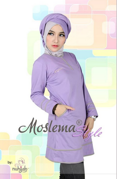 20 Model  Baju Kaos  Wanita Muslim Modern Terbaru  2019