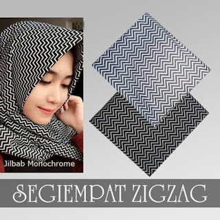 Model kerudung segiempat monochrome trend 2016