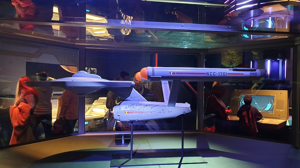 start trek ship replica signed by actors