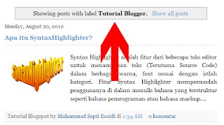 Tampilkan posting dengan label,Show all posts,Showing Posts With Label,tampilkan semua posting,status message bar,status message,blogger status message