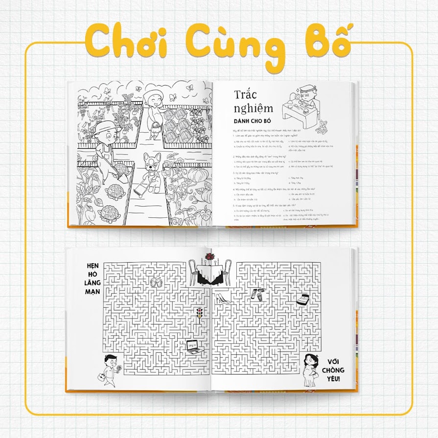 [A116] Sách tô màu thai giáo cho Bà Bầu - Mẹ Bầu Zui