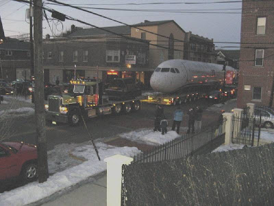 Transporte do avião do rio Hudson