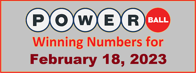 PowerBall Winning Numbers for Saturday, February 18, 2023