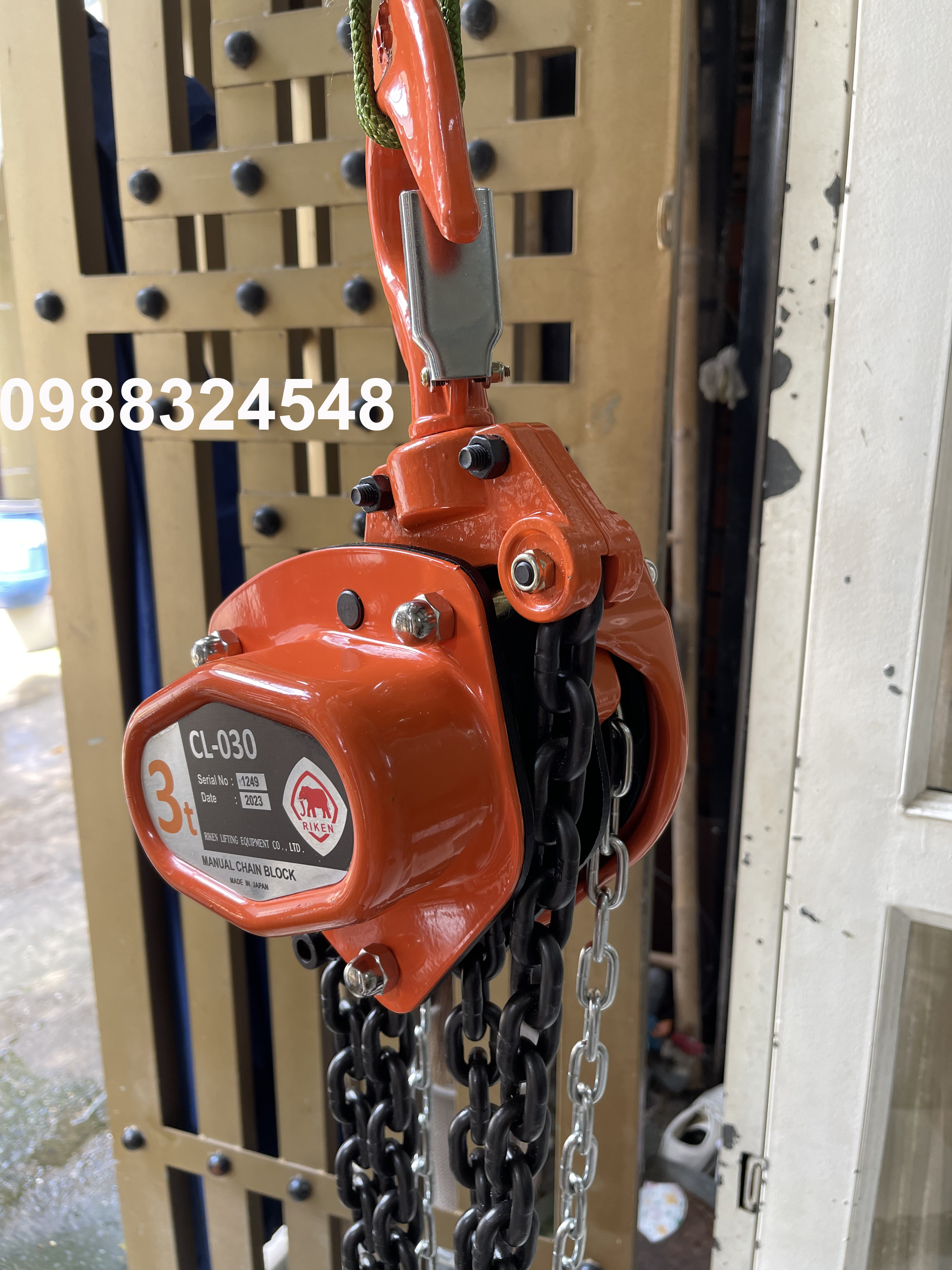 Pa lăng kéo tay Riken 3 tấn CL030 / CL030 Riken Manual Chain Hoist