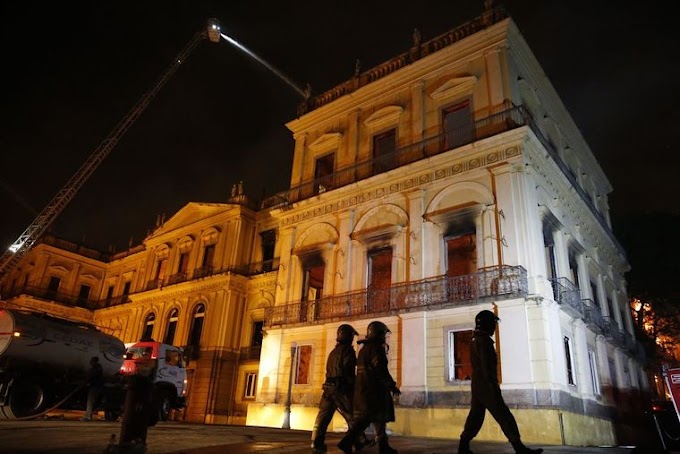 PF identifica local de início do incêndio no Museu Nacional