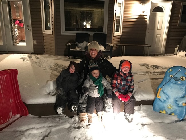 20161230 night sledding
