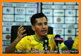 Kedah terpaksa tolak tajaan Aliff Shukri yang mengarut.