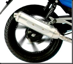  Sekarang menciptakan seleksi pada roda depan yang menyerupai yang ditunjukkan      dalam gambar  Tutorial Membuat bayangan laju di sepeda motor