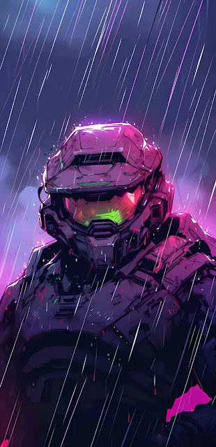 Master Chief Halo franchise superhuman soldier sci-fi universe helmet warrior Wallpaper