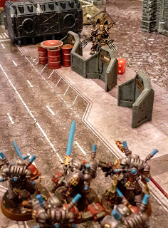 Warhammer 40k battle report - Eternal War -  The Four Pillars - 500 points - Night Lords vs Grey Knights