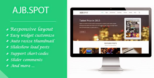 قالب بلوجر احترافي ومعرب - ajbspot responsive 