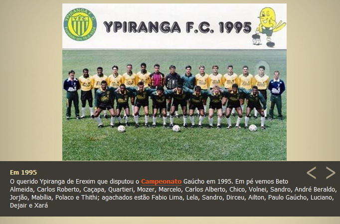 Botoes Para Sempre Ypiranga Futebol Clube Mais Conhecido Como Ypiranga De Erechim Rs Placar 1980