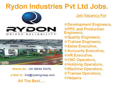 Rydon Industries Pvt Ltd Jobs