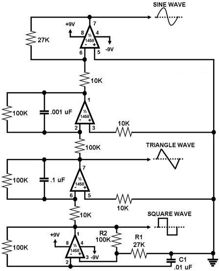 Simple Function Generator Circuit Diagram