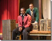 Michael Flood (left) as Jimmy Hewlett and Laurence Stepney (right) as Billy Brown in 'The Africa