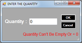 vb.net inventory system - 0 quantity