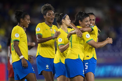 Brasil goleia o Peru na Copa América Feminina Foto Thais Magalhães