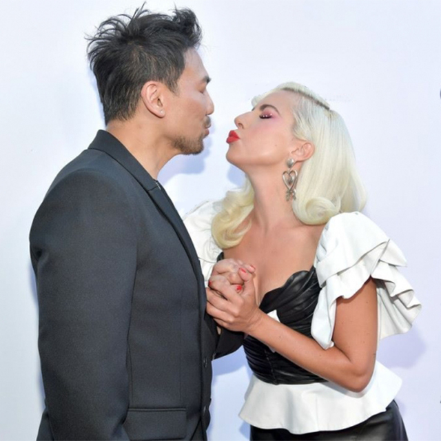 Lady Gaga & Frederic Aspiras Arrive at Fashion Los Angeles Awards