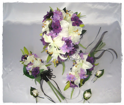 These arrangements are recommended for white cream lilac purple 