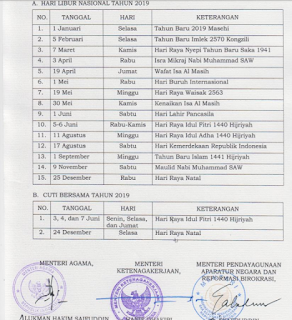 Daftar Hari-Hari Besar Nasional Indonesia 2019 Beserta Tanggalnya