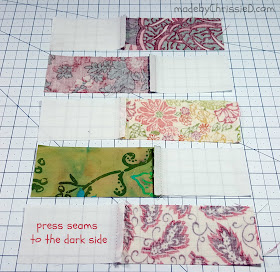 Scrappy Rectangle Block [Technique] by www.madebyChrissieD.com