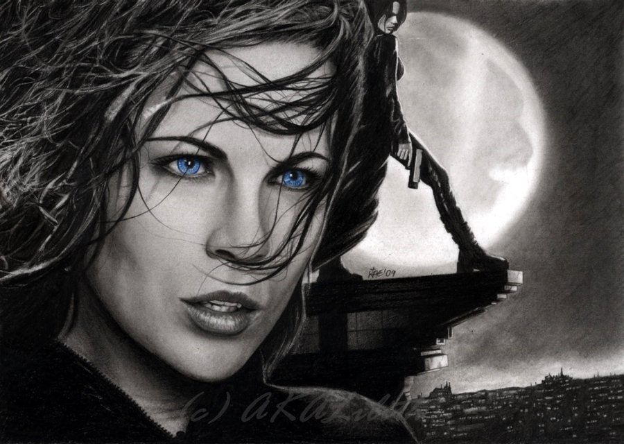 kate beckinsale underworld. Kate Beckinsale in Underworld.