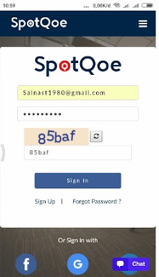 registrasi sampai pemesanan spotqoe