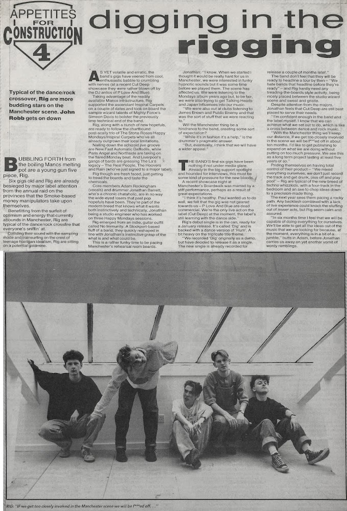 Sounds interview. 25th November 1989