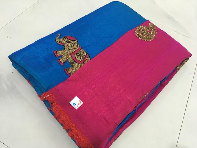 Elephant Mysore silk sarees