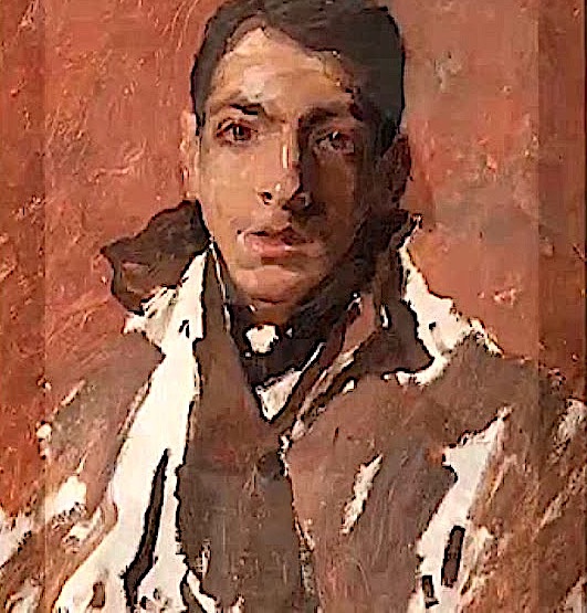 Carlos Federico Sáez (1878-1901) Estudio de joven Pastel sobre papel , 35 x 28 cm Museo Nacional de Artes Visuales, Montevideo