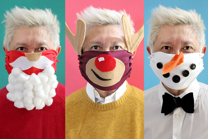 3 DIY No-Sew Holiday Masks Ideas