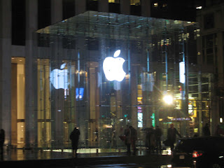 Apple store night time photo