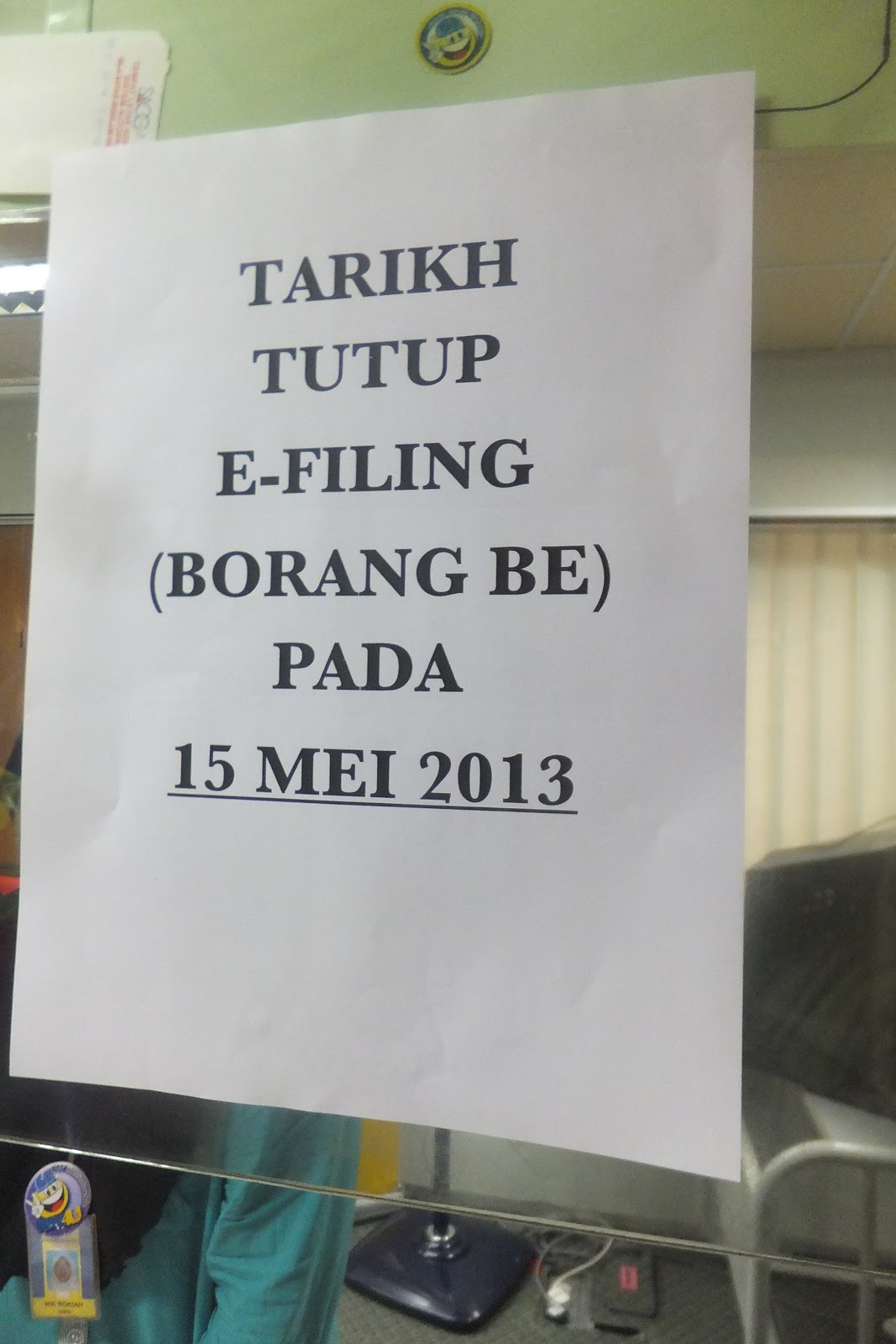 OUR WONDERFUL SIMPLE LIFE: Tarikh tutup E-Filing LHDN di 