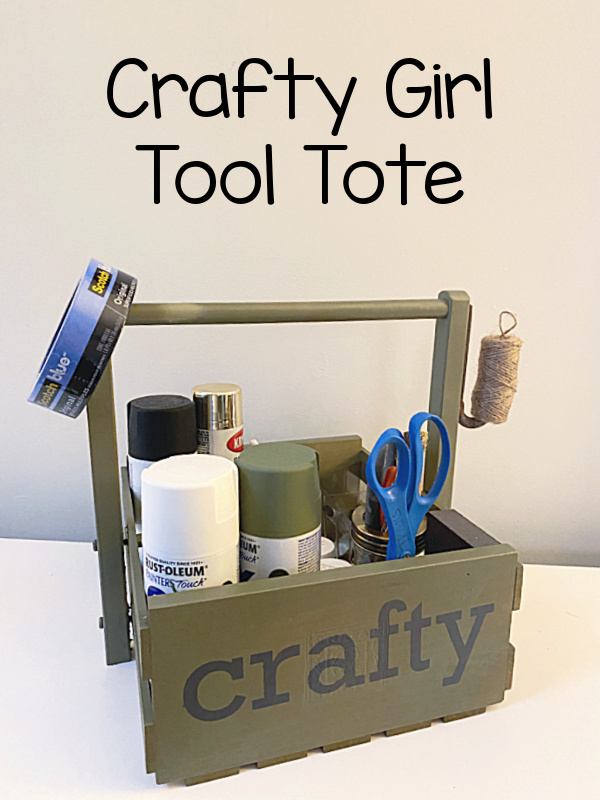 craft tote and overlay