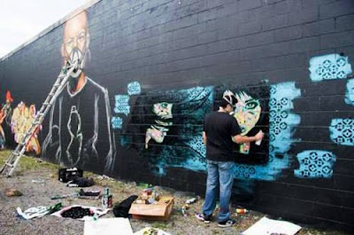 Stencil Graffiti Artist