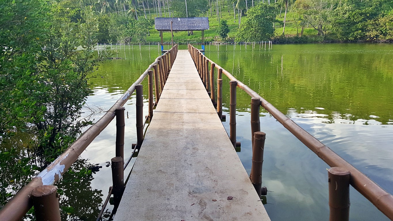 lake at Isla Jardin Del Mar Resort in Glan, Sarangani