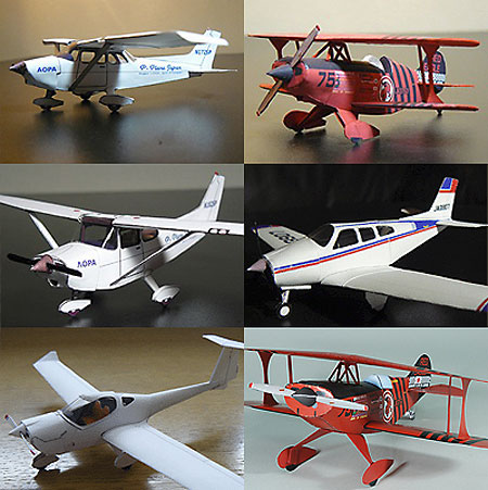 Biplane Monoplane Papercrafts