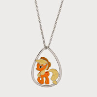 Applejack Silver Plated Pendant Necklace