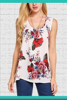 floral tank tops