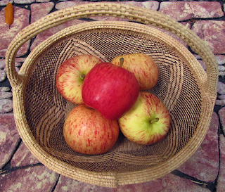 Basket with Five Gala Apples