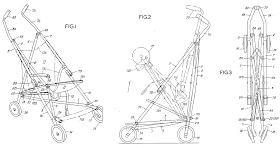 Patent GB 1154362. Improvements relating to Structures for Folding Baby-Carriages, Chairs, and the like.