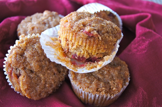 Gluten-Free Spiced Cranberry Sauce Corn Muffins by Cooking on the Weekends