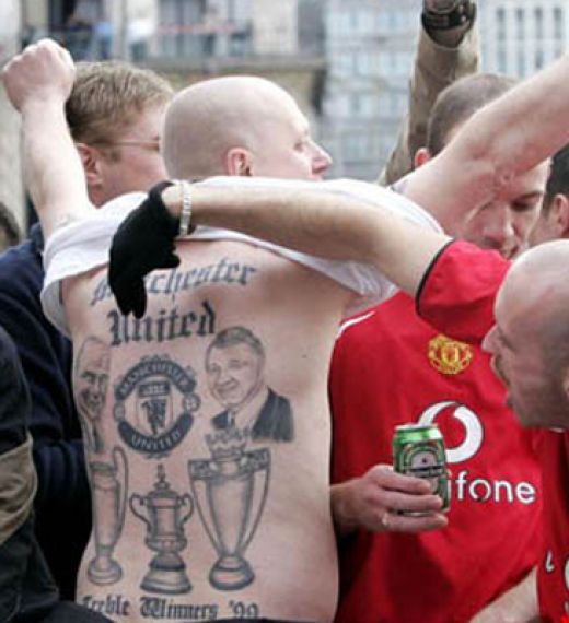 Manchester United FC Football Club Tattoos