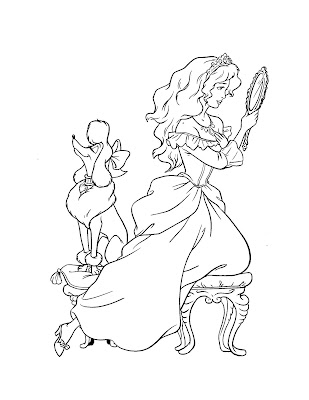 princesses coloring pictures. Princess Coloring Pages -